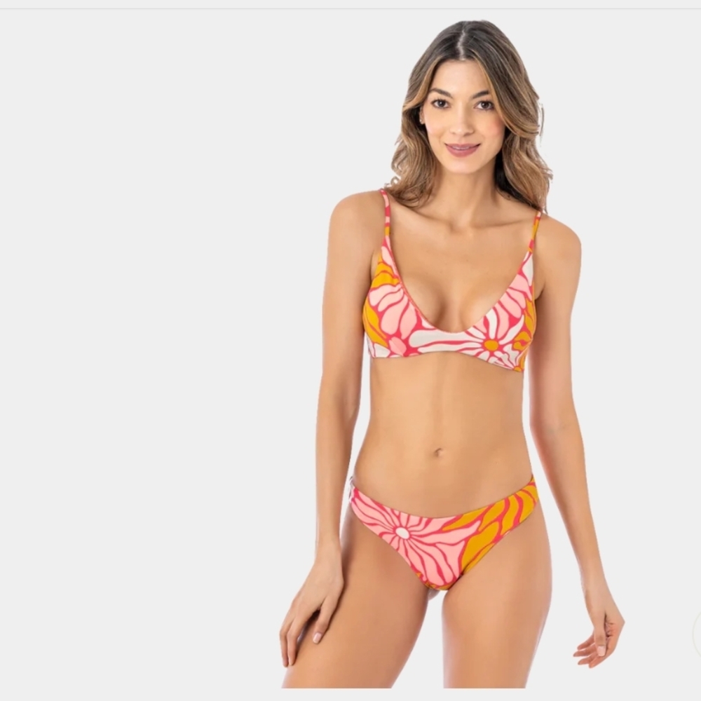 Maaji Dali Flowers Reversible Bikini Set